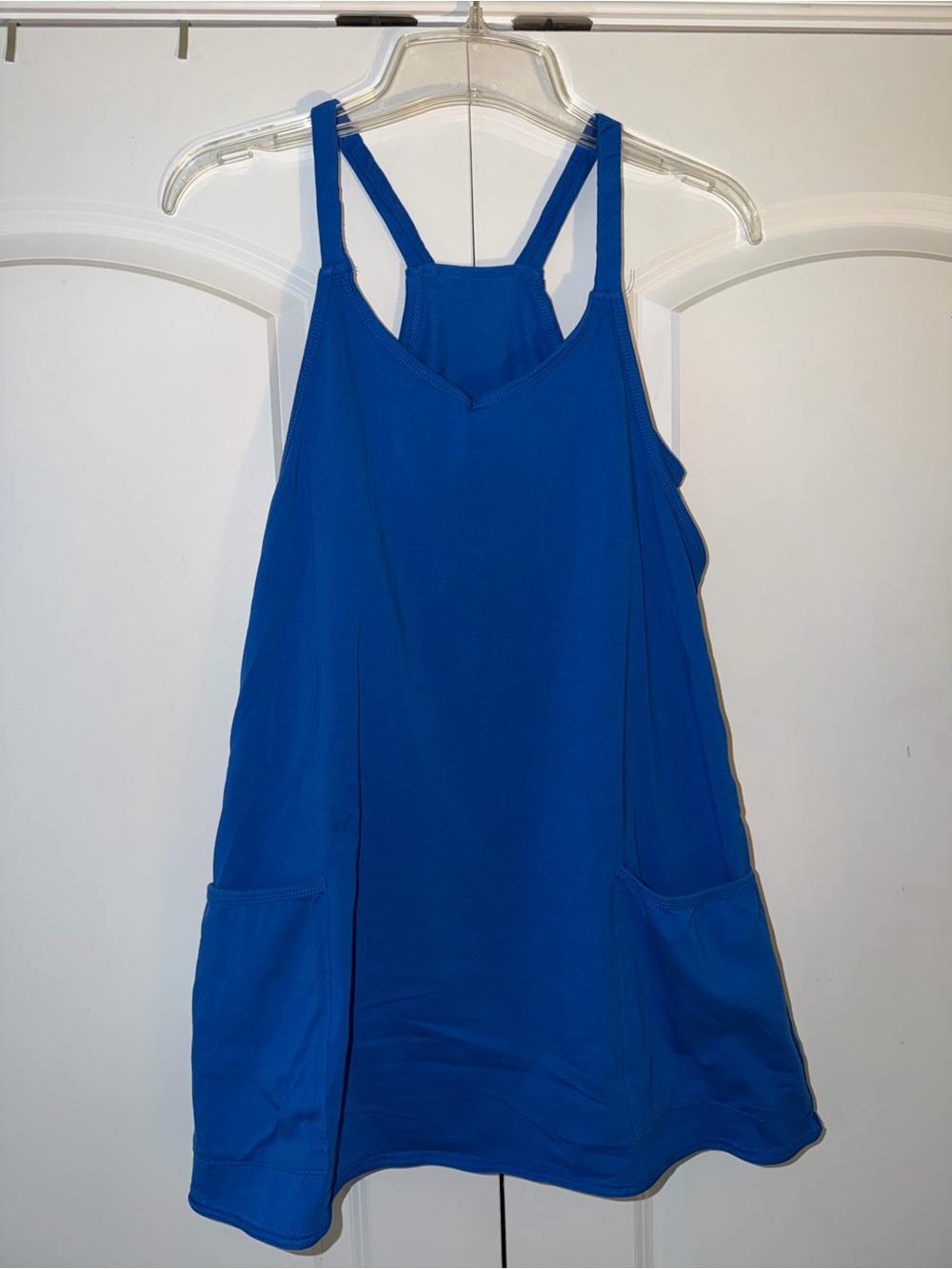 Fashion Royal Blue Racerback A-Line Dress